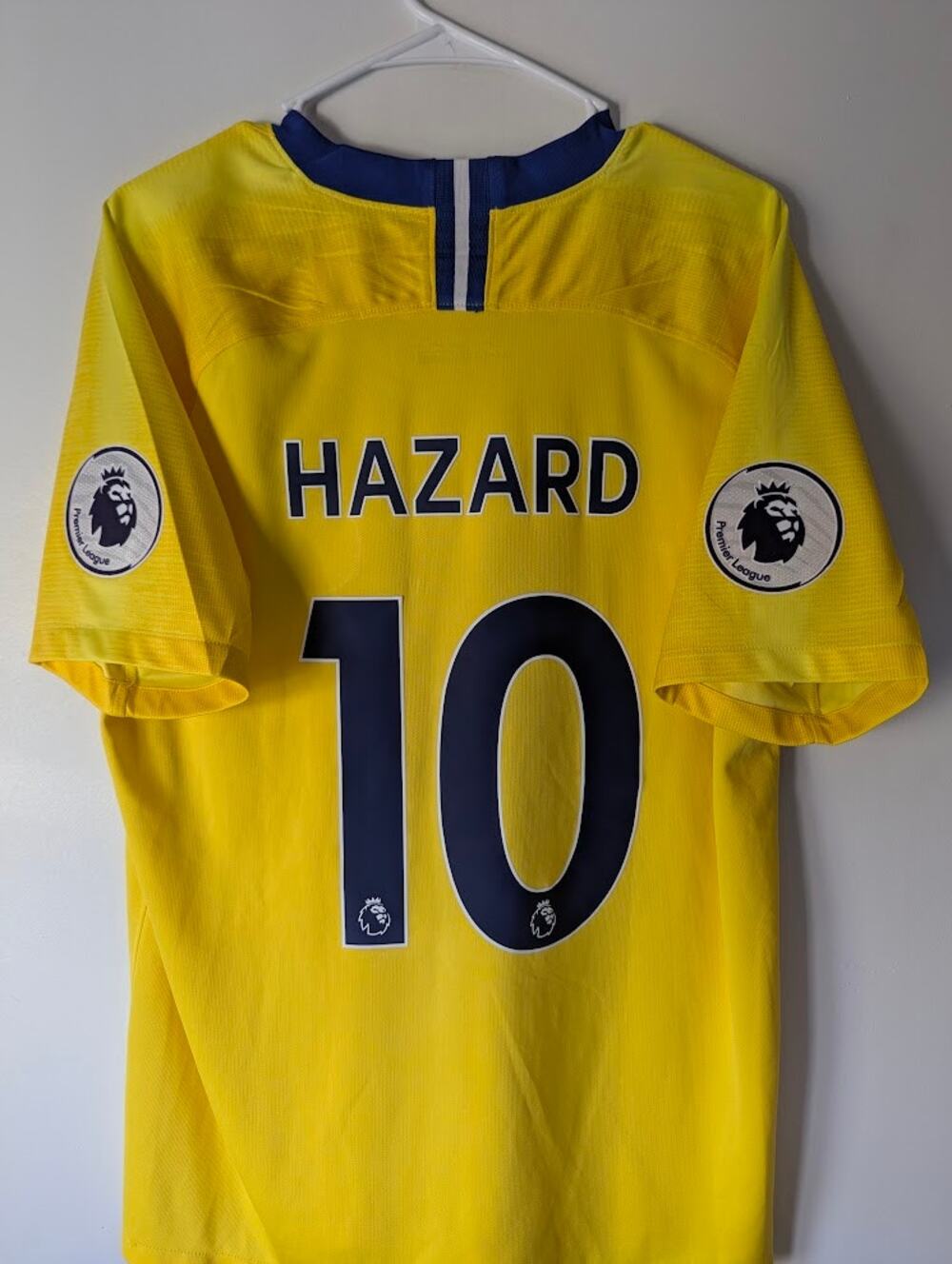 Chelsea Hazard 2018/19 Away Jersey XL Premier League Patched